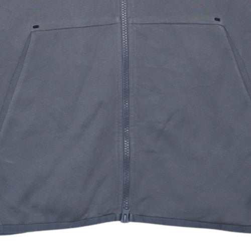 Nike Women's Grey Full Zip Hoodie Sweatshirt L Size in Cotton Blend