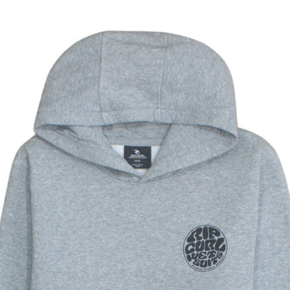 Rip Curl Boys Grey XL Pullover Hoodie – Surf Graphic Fleece Sweatshirt