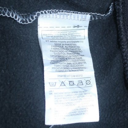 Adidas Men's Grey Full Zip Hoodie Size L Sports Fleece Sweatshirt