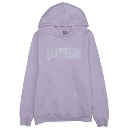 Puma Womens Lilac Hoodie XL Pullover Cotton Blend Logo Casual