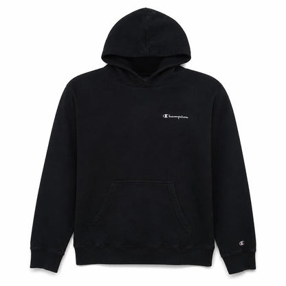 Champion Men's Black Pullover Hoodie Medium Fleece Logo Sweatshirt