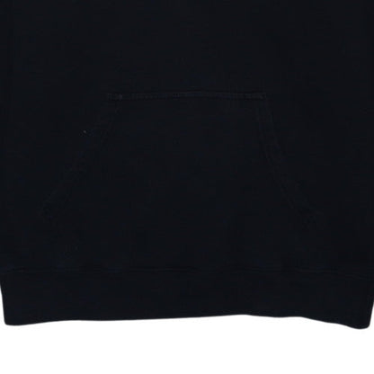 Champion Men's Black Pullover Hoodie Medium Fleece Logo Sweatshirt