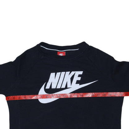 Nike Men's Black M Crew Neck Pullover Sweatshirt Logo Sports