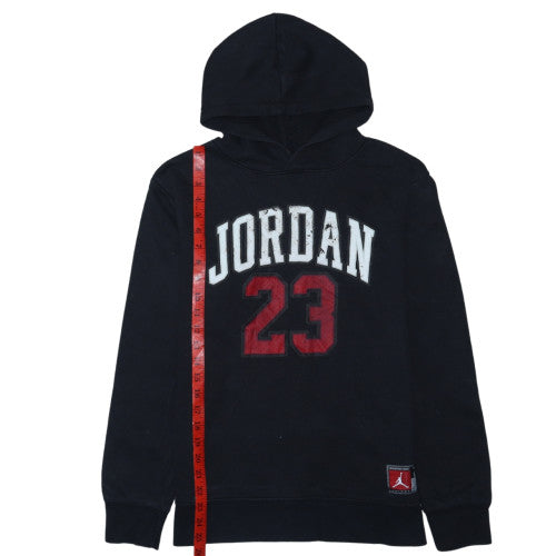 Jordan Boys Black Hoodie XL 13-15 Years Graphic Print Pullover