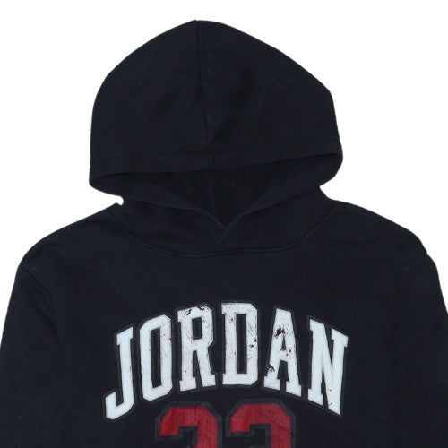 Jordan Boys Black Hoodie XL 13-15 Years Graphic Print Pullover