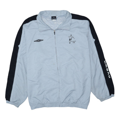 Umbro Men’s Blue Track Sports Jacket L Football Zip Top