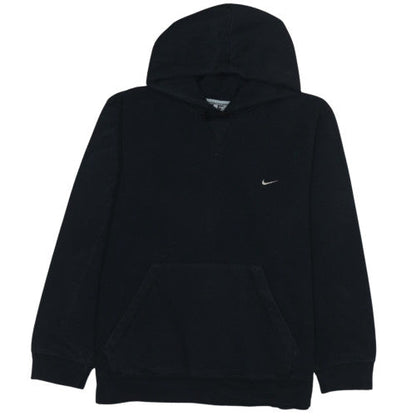 Nike Men's Black Pullover Hoodie Size M Fleece Logo Sweatshirt
