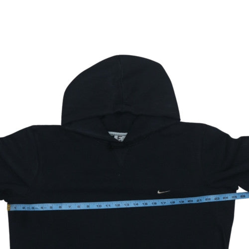 Nike Men's Black Pullover Hoodie Size M Fleece Logo Sweatshirt