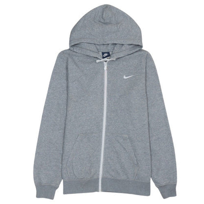 Nike Men's Grey Full Zip Hoodie XL Cotton Blend