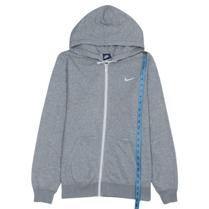 Nike Men's Grey Full Zip Hoodie XL Cotton Blend