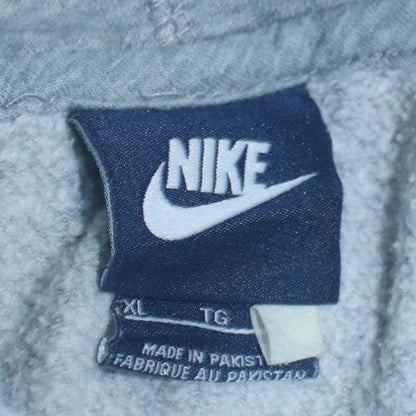 Nike Men's Grey Full Zip Hoodie XL Cotton Blend