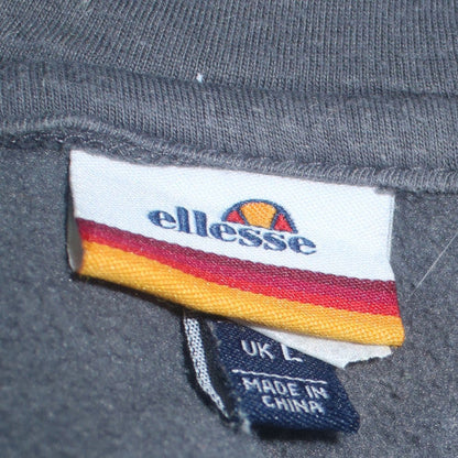Ellesse Men’s Grey Pullover Hoodie L Regular Fit Sports Style