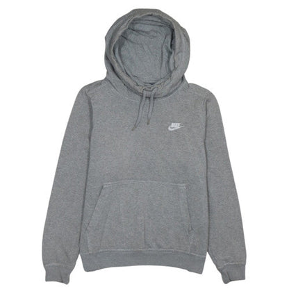 Nike Womens Grey Pullover Hoodie M Cotton Blend Casual