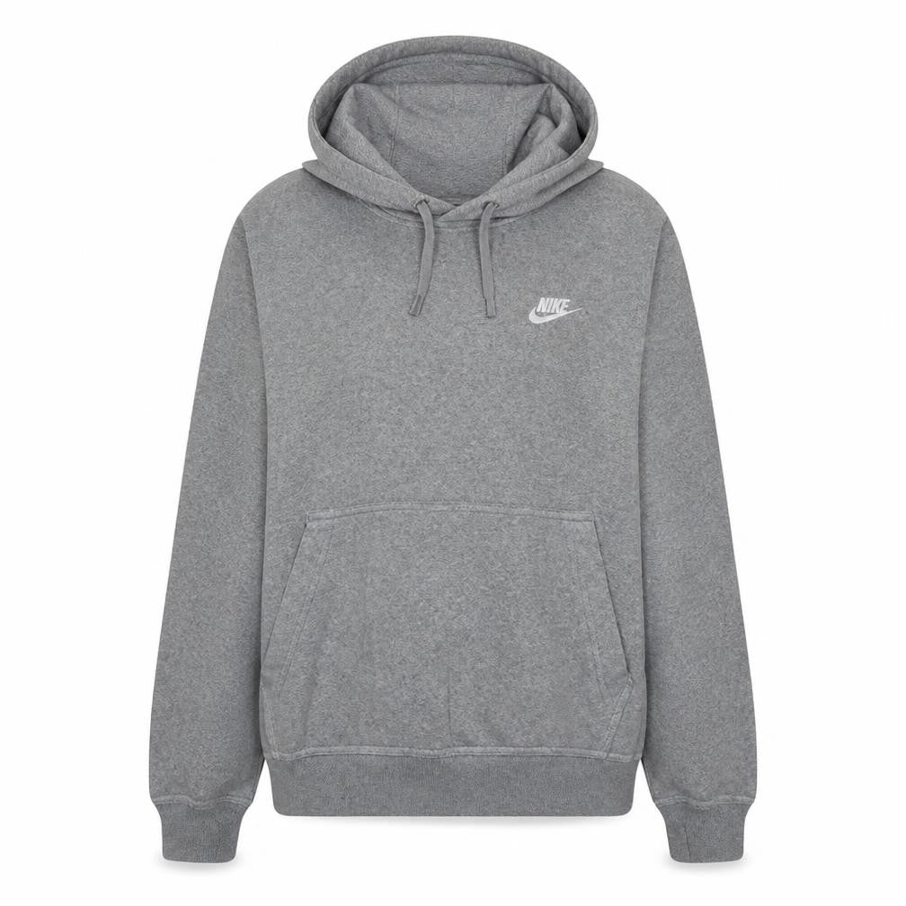Nike Womens Grey Pullover Hoodie M Cotton Blend Casual