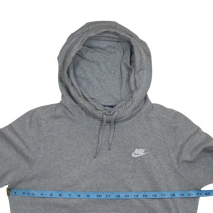 Nike Womens Grey Pullover Hoodie M Cotton Blend Casual