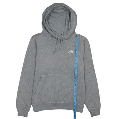 Nike Womens Grey Pullover Hoodie M Cotton Blend Casual