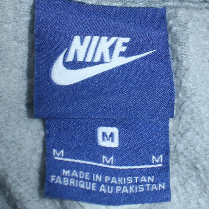 Nike Womens Grey Pullover Hoodie M Cotton Blend Casual