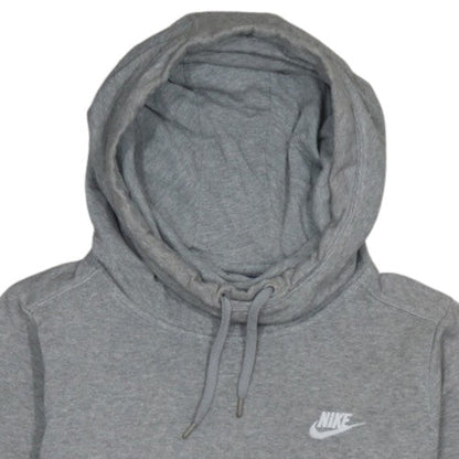 Nike Womens Grey Pullover Hoodie M Cotton Blend Casual