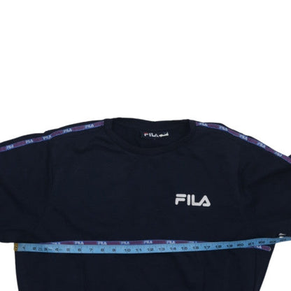 FILA Men's Blue Crew Neck Logo Sweatshirt Size L Pullover