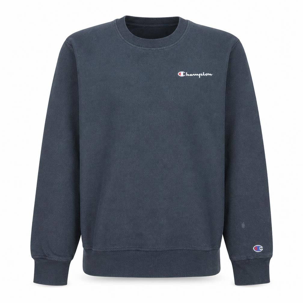 Champion Men's Blue Crew Neck Pullover Sweatshirt M Regular Fit