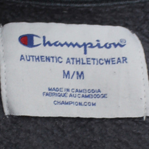 Champion Men's Blue Crew Neck Pullover Sweatshirt M Regular Fit