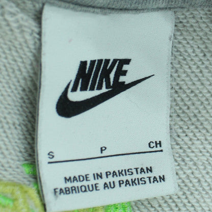 Nike Men's Grey Small Logo Pullover Sweatshirt - Size S