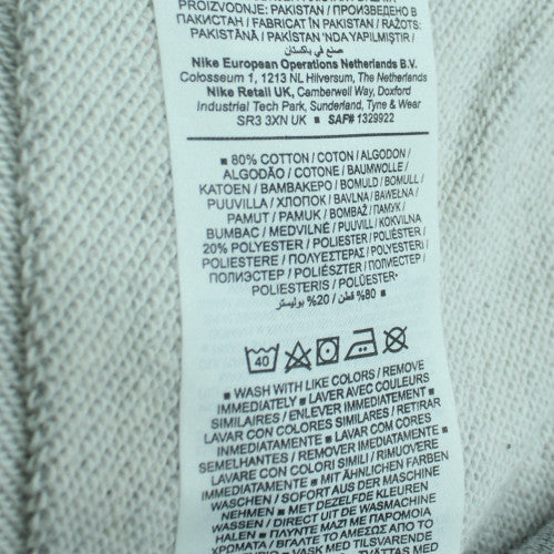 Nike Men's Grey Small Logo Pullover Sweatshirt - Size S