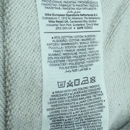 Nike Men's Grey Small Logo Pullover Sweatshirt - Size S