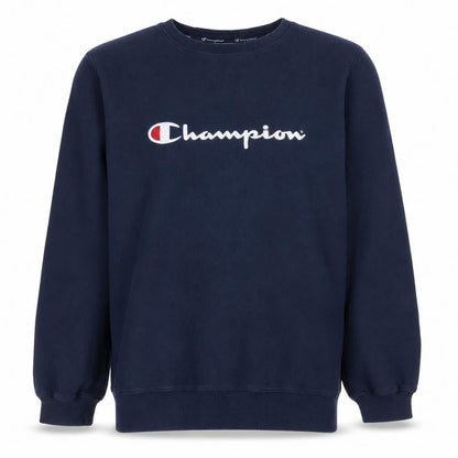 Champion Men's Blue Logo Pullover Sweatshirt Size M