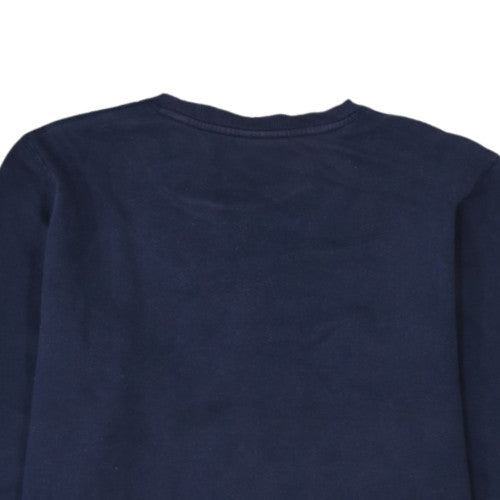 Champion Men's Blue Logo Pullover Sweatshirt Size M