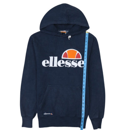 Ellesse Men Blue Pullover Hoodie S Fleece Logo Sportswear