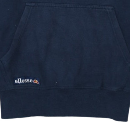 Ellesse Men Blue Pullover Hoodie S Fleece Logo Sportswear