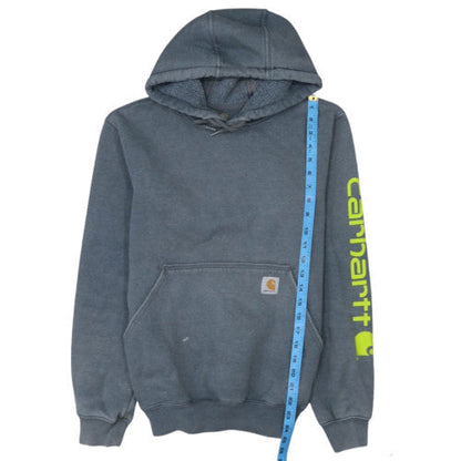 Carhartt Men's Grey XS Pullover Hoodie with Logo Sleeve