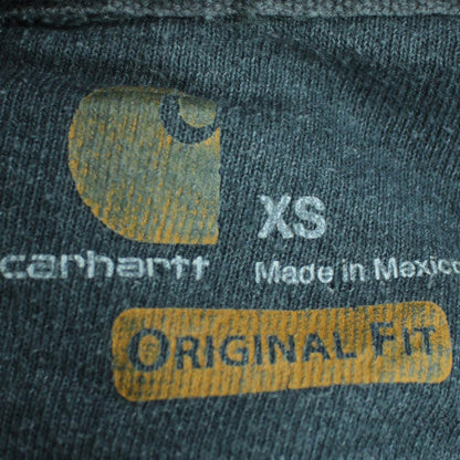 Carhartt Men's Grey XS Pullover Hoodie with Logo Sleeve