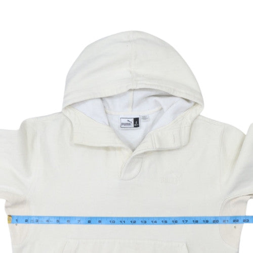 Puma Men's Ivory Pullover Hoodie Size L Fleece Sportswear