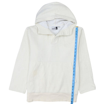 Puma Men's Ivory Pullover Hoodie Size L Fleece Sportswear
