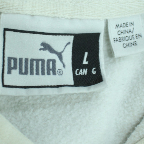 Puma Men's Ivory Pullover Hoodie Size L Fleece Sportswear