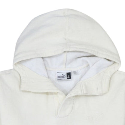 Puma Men's Ivory Pullover Hoodie Size L Fleece Sportswear