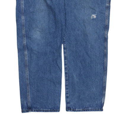 Wrangler Riggs Workwear Blue Men's 38x32 Straight Fit Denim Jeans