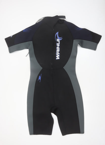 Waihui Men's Black & Grey Short Sleeve Wetsuit Large Neoprene