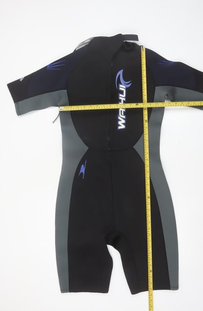 Waihui Men's Black & Grey Short Sleeve Wetsuit Large Neoprene