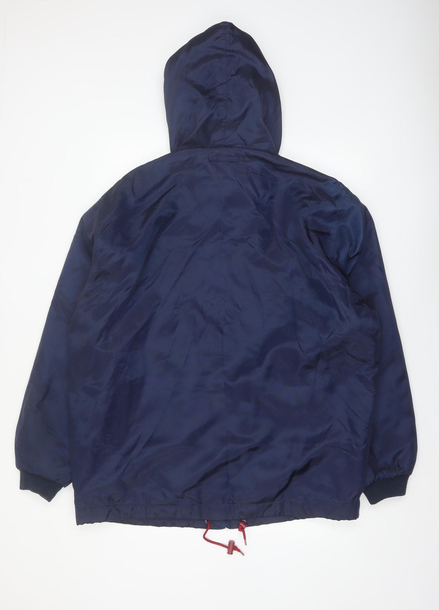 Grenadier Men's Blue Hooded Nylon Parka Jacket L