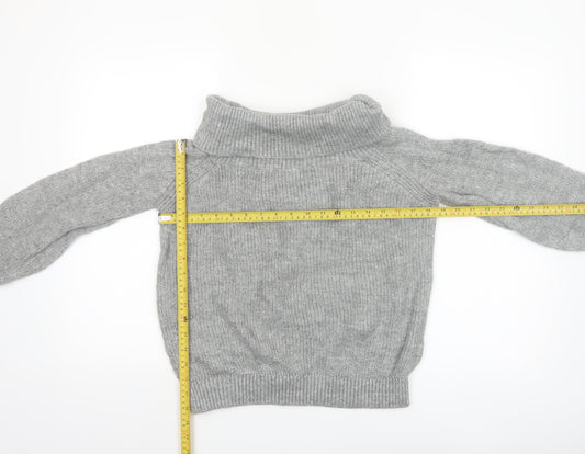Next Women Grey L Roll Neck Knit Pullover Jumper