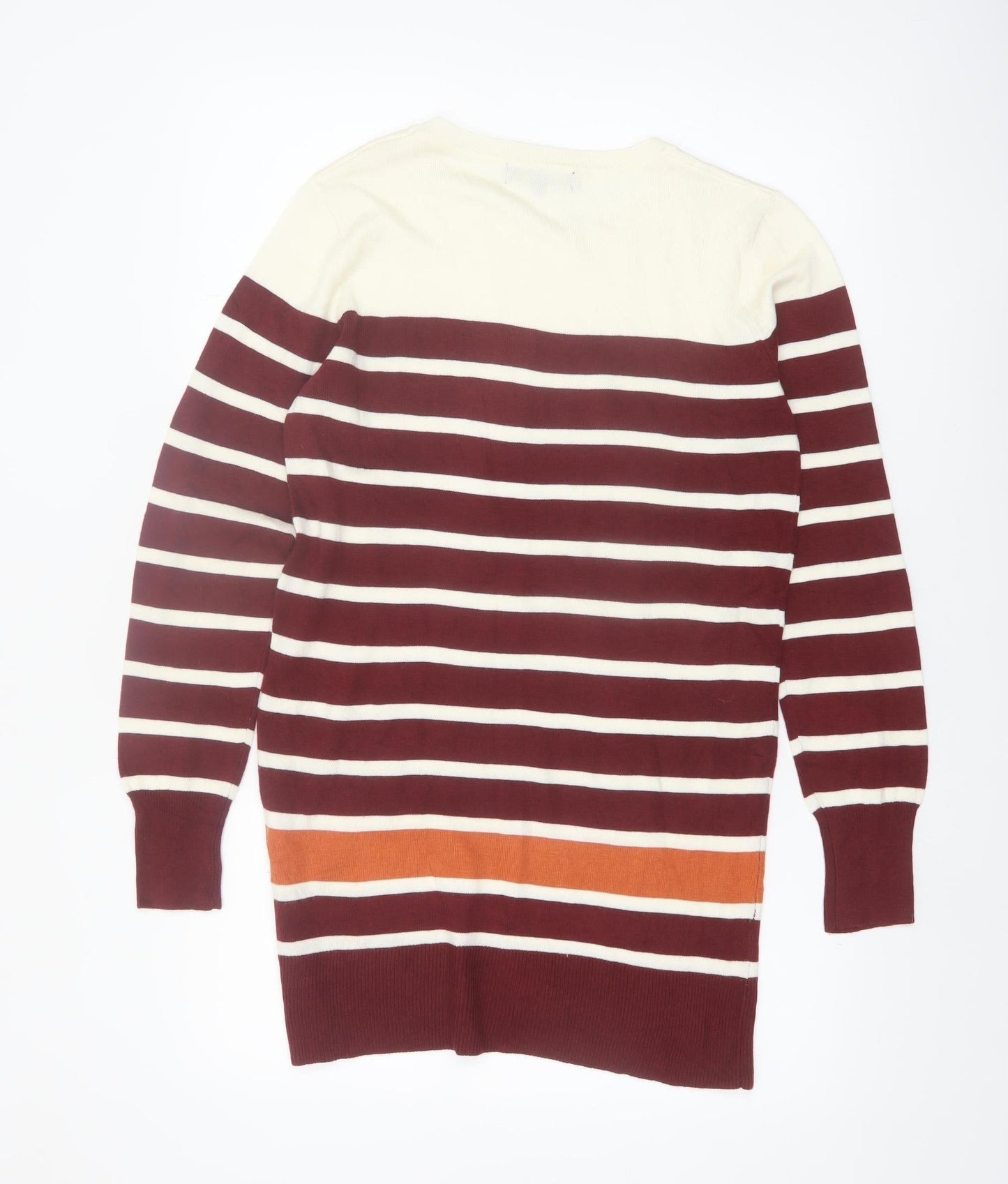 La Fonte Womens Multicoloured Striped Cotton Pullover Jumper Size 20