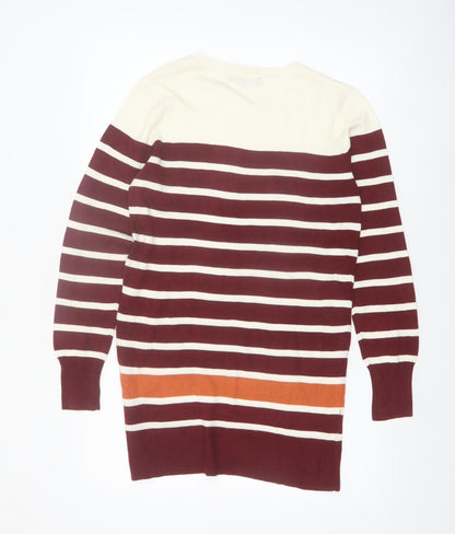 La Fonte Womens Multicoloured Striped Cotton Pullover Jumper Size 20