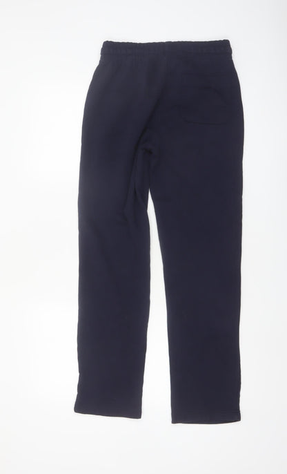 EASY Men Black Small Fleece Sweatpants Regular Fit Casual Trousers