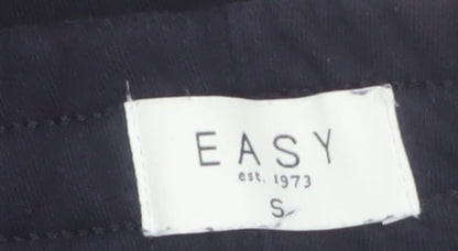 EASY Men Black Small Fleece Sweatpants Regular Fit Casual Trousers