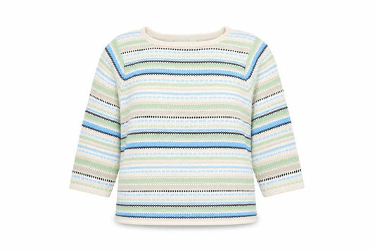 Classics Elements Women's Multicoloured L Knit Pullover Jumper