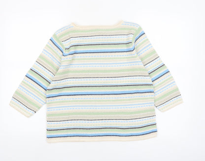Classic Elements Women's Multicoloured L Knit Pullover Jumper