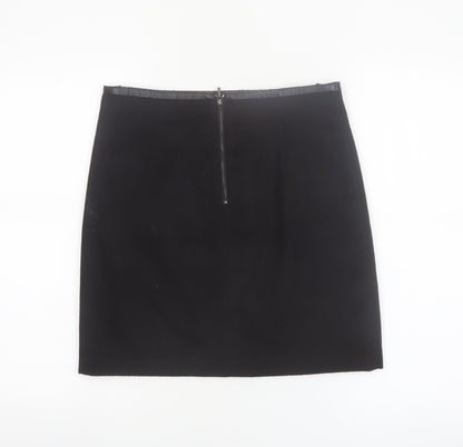 Marks and Spencer Women's Black Size 8 Wool Blend Pencil Skirt
